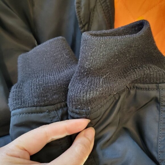 Alpha Industries MA-1 natus long bomber flight hooded jacket black XS - Picture 10 of 12